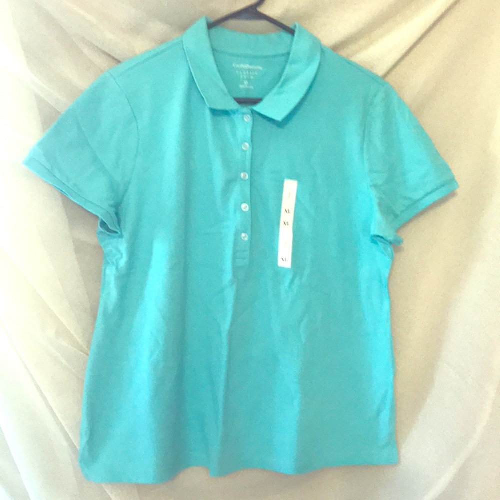 Teal short sleeve tee